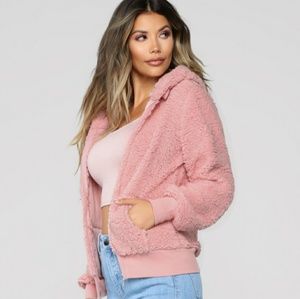 Soft fuzzy punk jacket